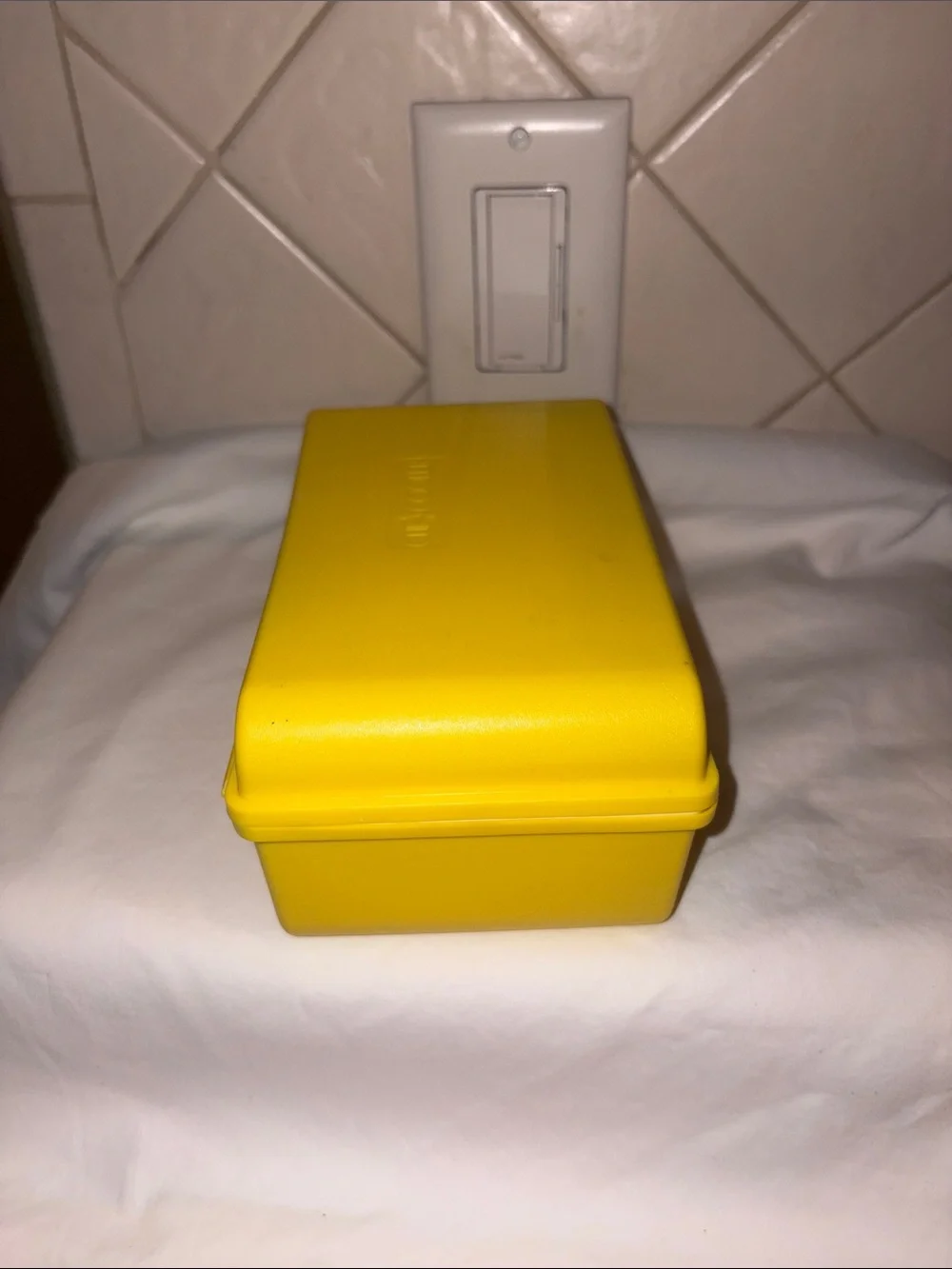 Vintage Yellow Clik Cooler - Mini Container Cooler